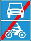 Hết đoạn đường dành cho ôtô và xe máy